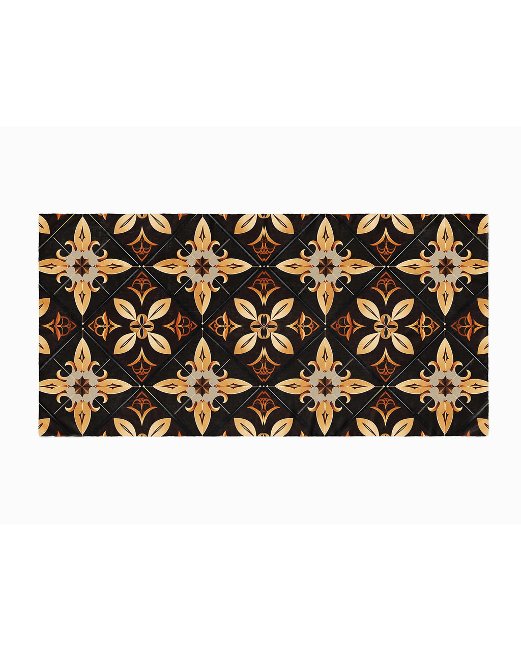 GEOMATRIC FLORAL SILK WOMEN HIJAB – PREMIUM COLLECTION