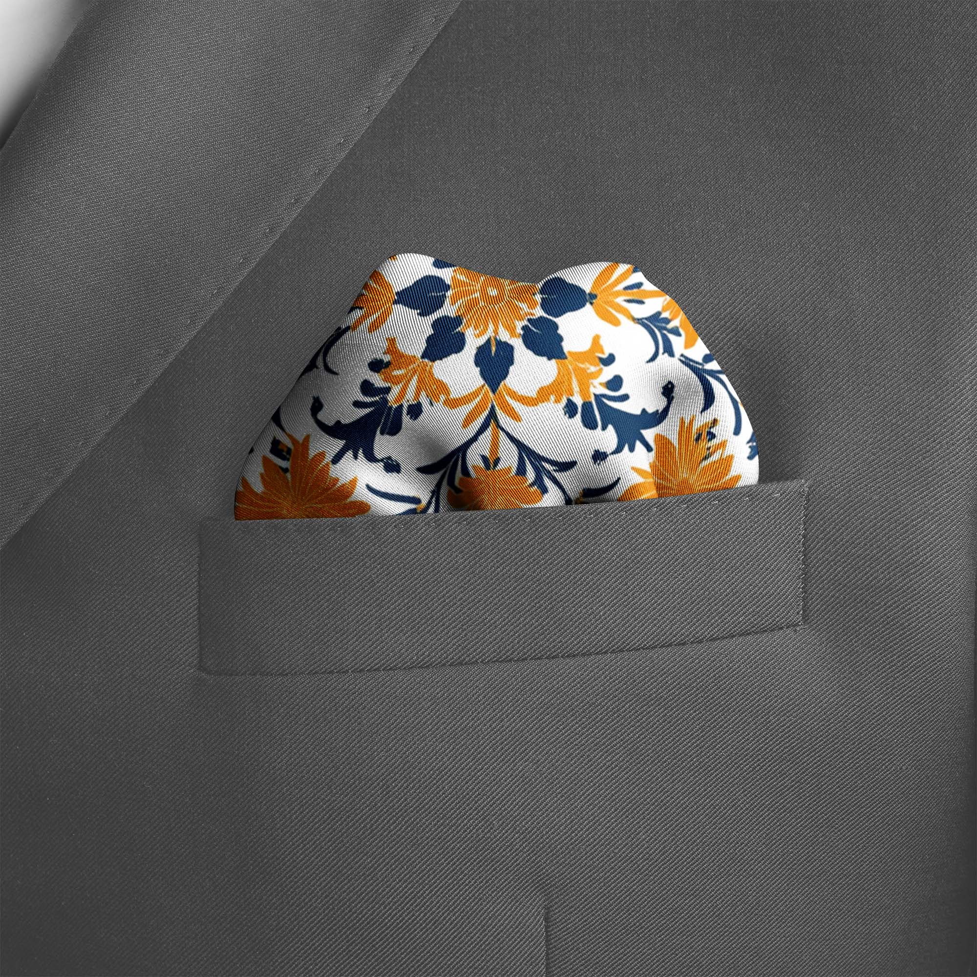 ARABESQUE  SILK POCKET SQUARE