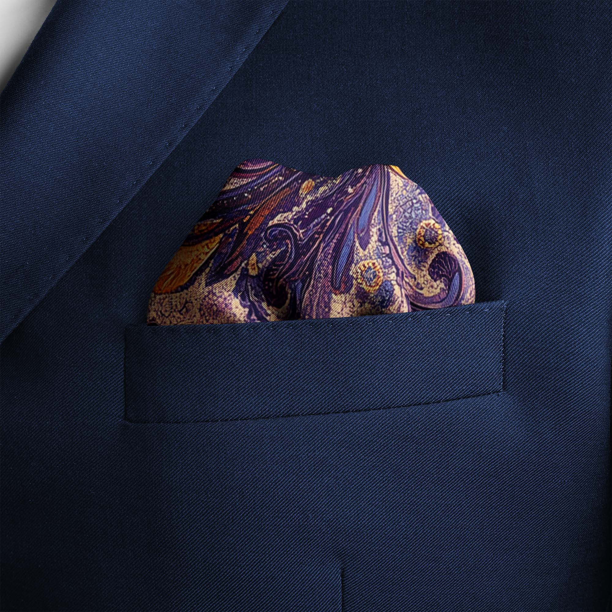 DE FERRANTI SILK POCKET SQUARE