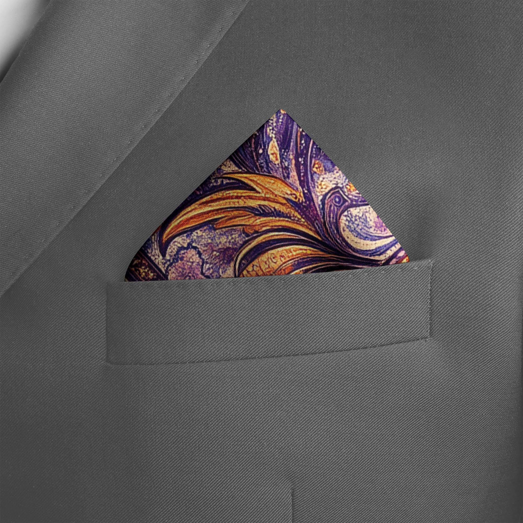 DE FERRANTI SILK POCKET SQUARE