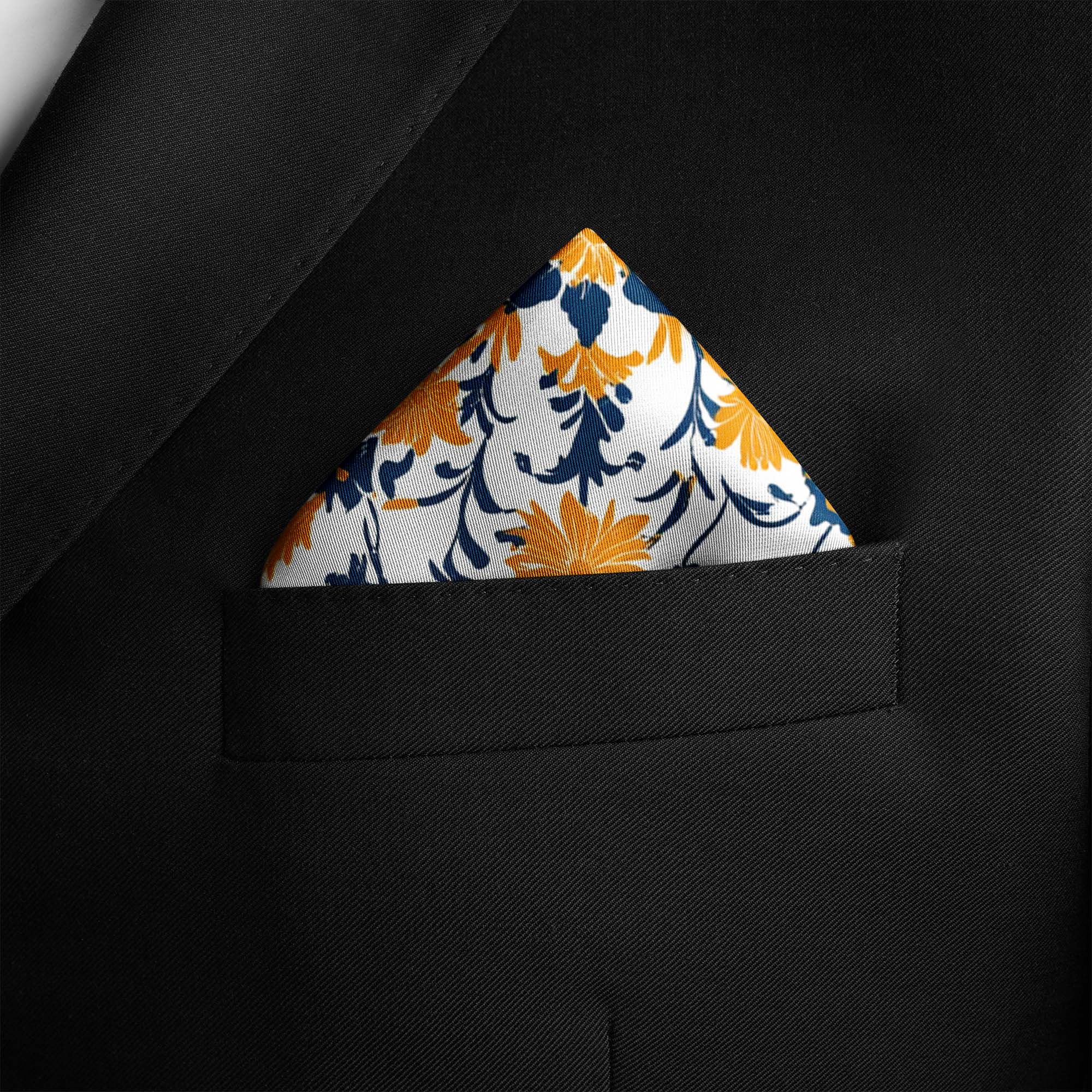 ARABESQUE  SILK POCKET SQUARE