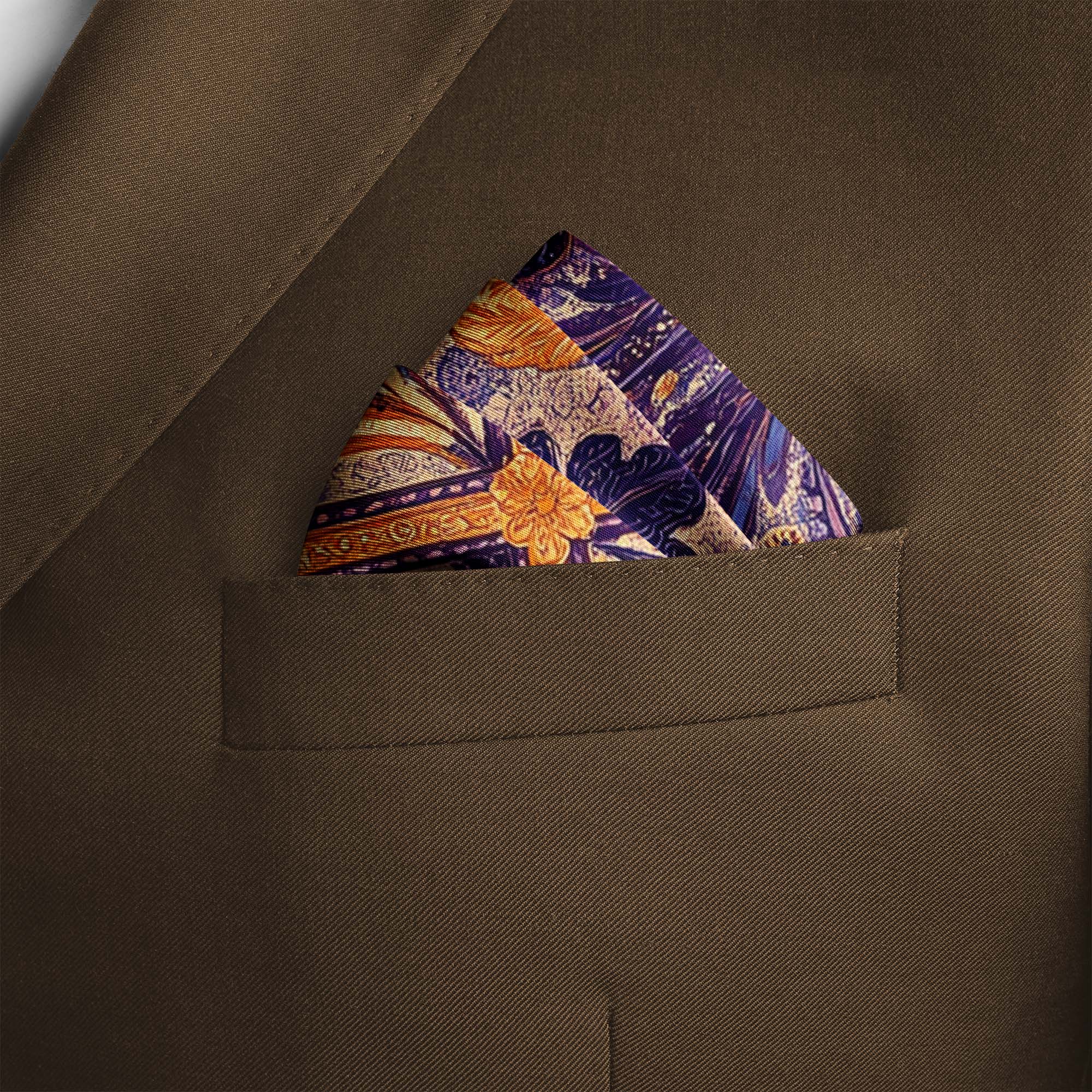 DE FERRANTI SILK POCKET SQUARE