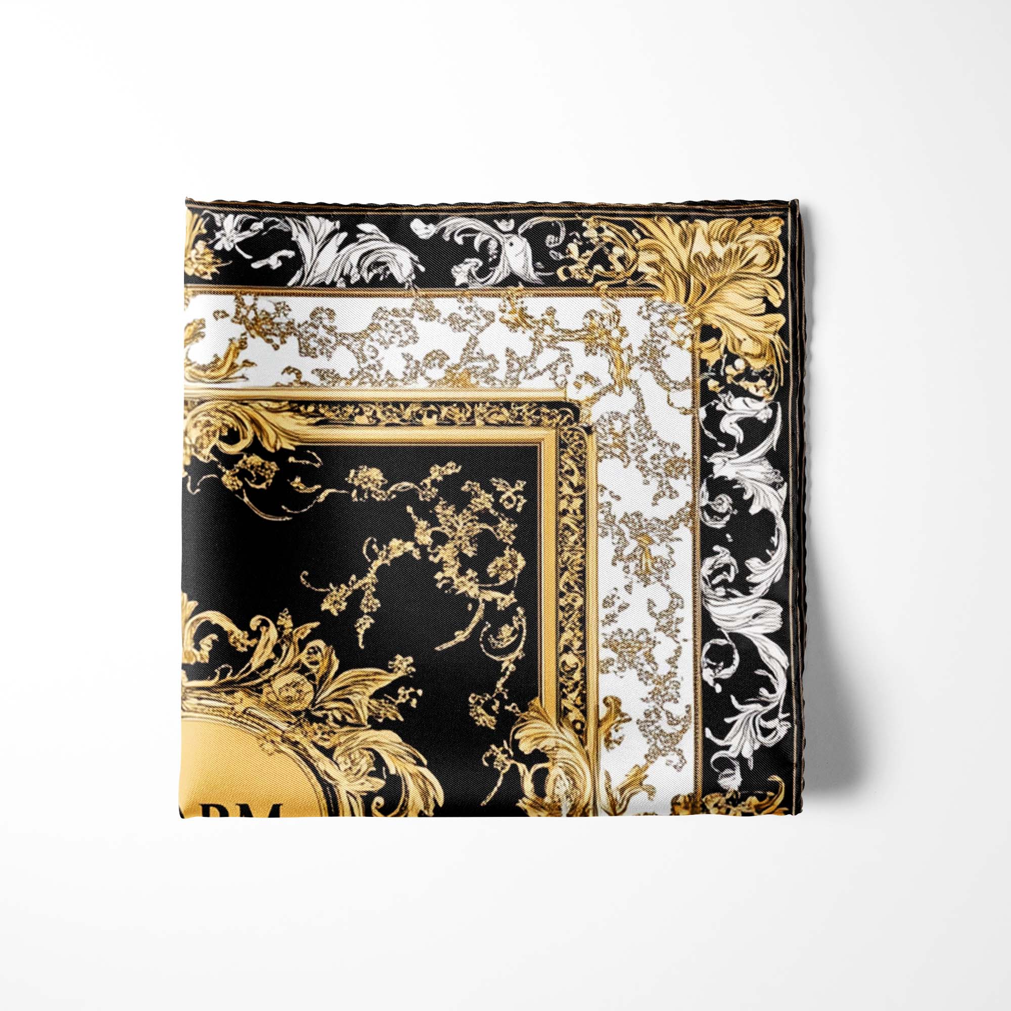 DIVE INTO OPULENCE SILK POCKET SQUARE