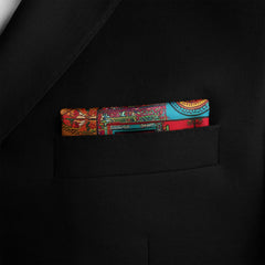 TRUCK ART SILK POCKET SQUARE