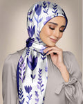 PERI FLOWER PATTERN SILK WOMEN HIJAB - PREMIUM COLLECTION