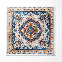 TURKMEN AFGHAN SILK POCKET SQUARE