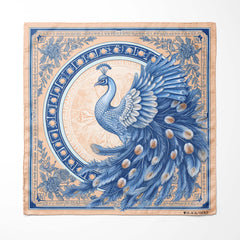 LUXURY CHINOIAERIE SILK ASCOT WITH LAPEL PIN AND POCKET SQUARE