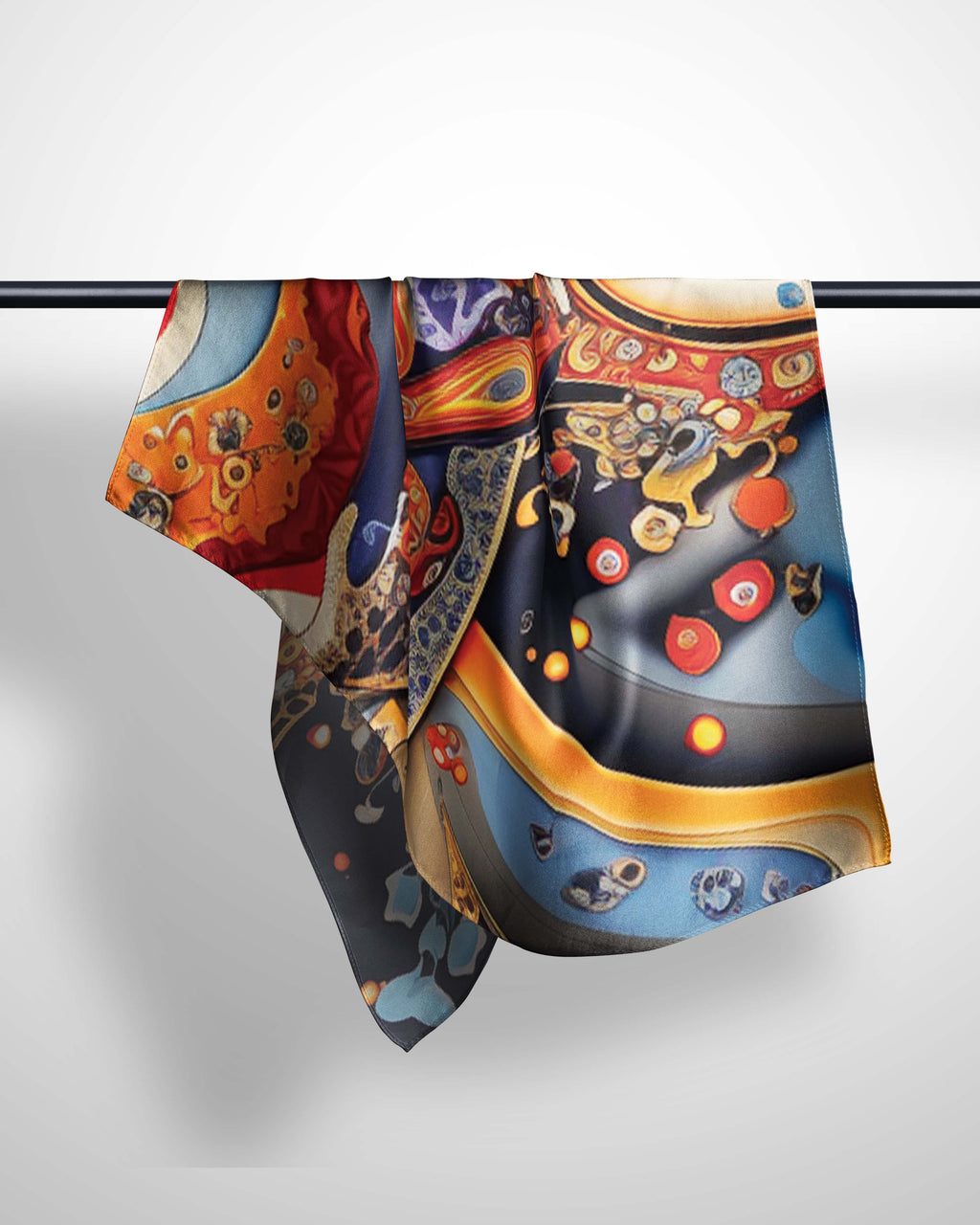 ELABORATE FLORAL SILK WOMEN HIJAB – PREMIUM COLLECTION