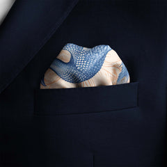 LUXURY CHINOISERIE SILK POCKET SQUARE