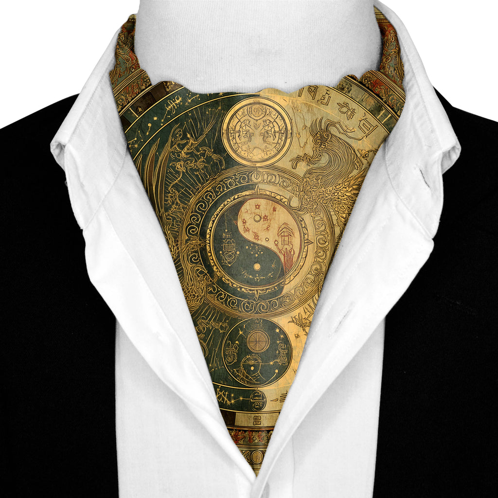 CELESTARA SILK ASCOT AND POCKET SQUARE SET – PREMIUM COLLECTION