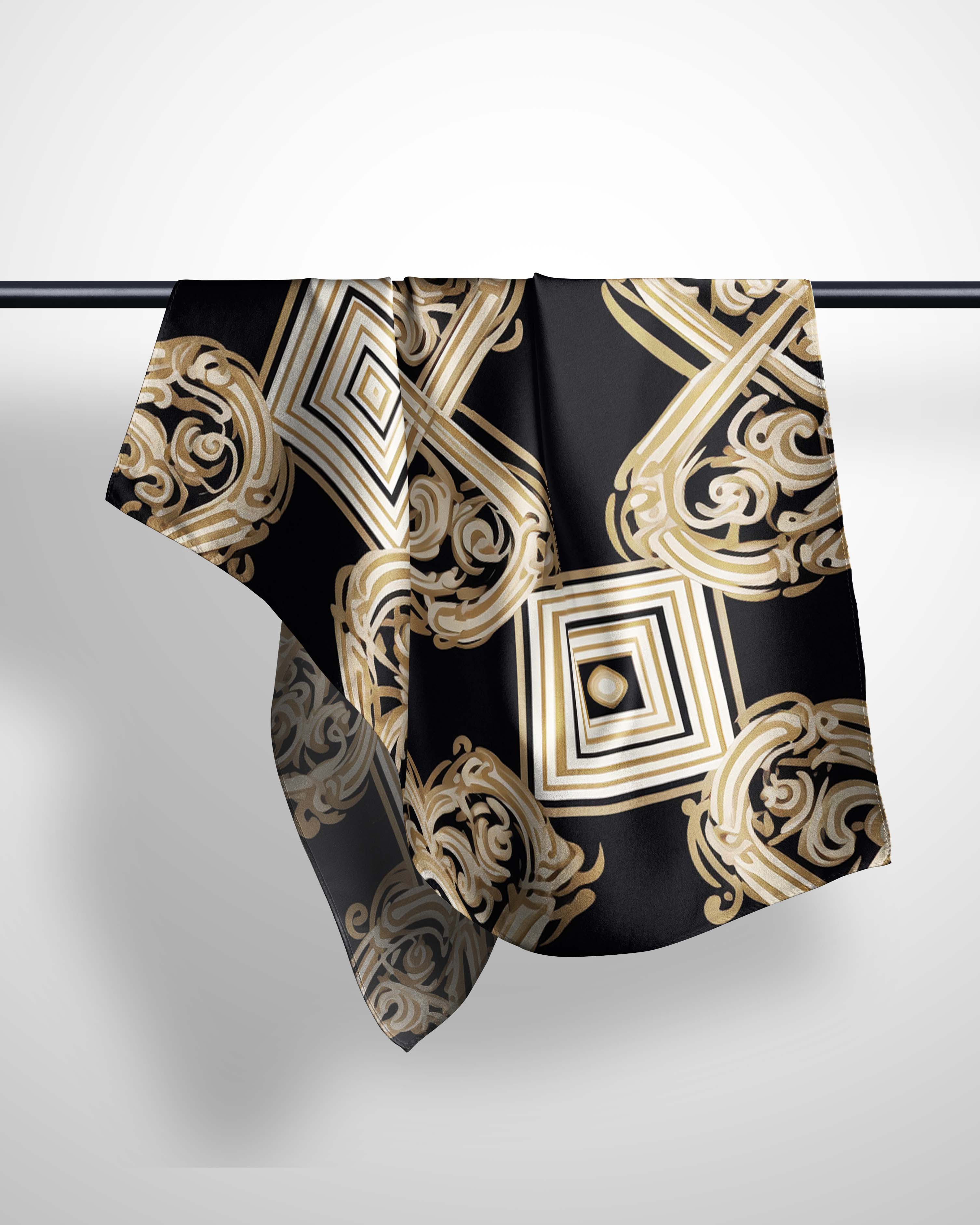 ELEGANT LINE SILK WOMEN HIJAB – PREMIUM COLLECTION