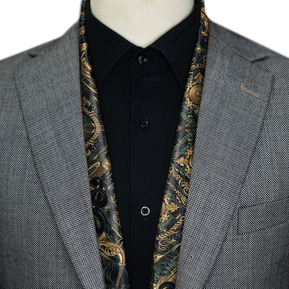 RHAPSODY NOIR MEN SCARF - PREMIUM COLLECTION
