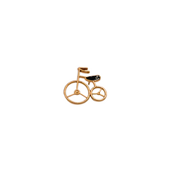 GOLDEN VINTAGE CYCLE BROOCH