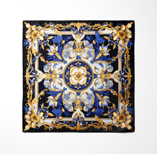 Silk Pocket Square | Men's Pocket Squares | Black Wolf