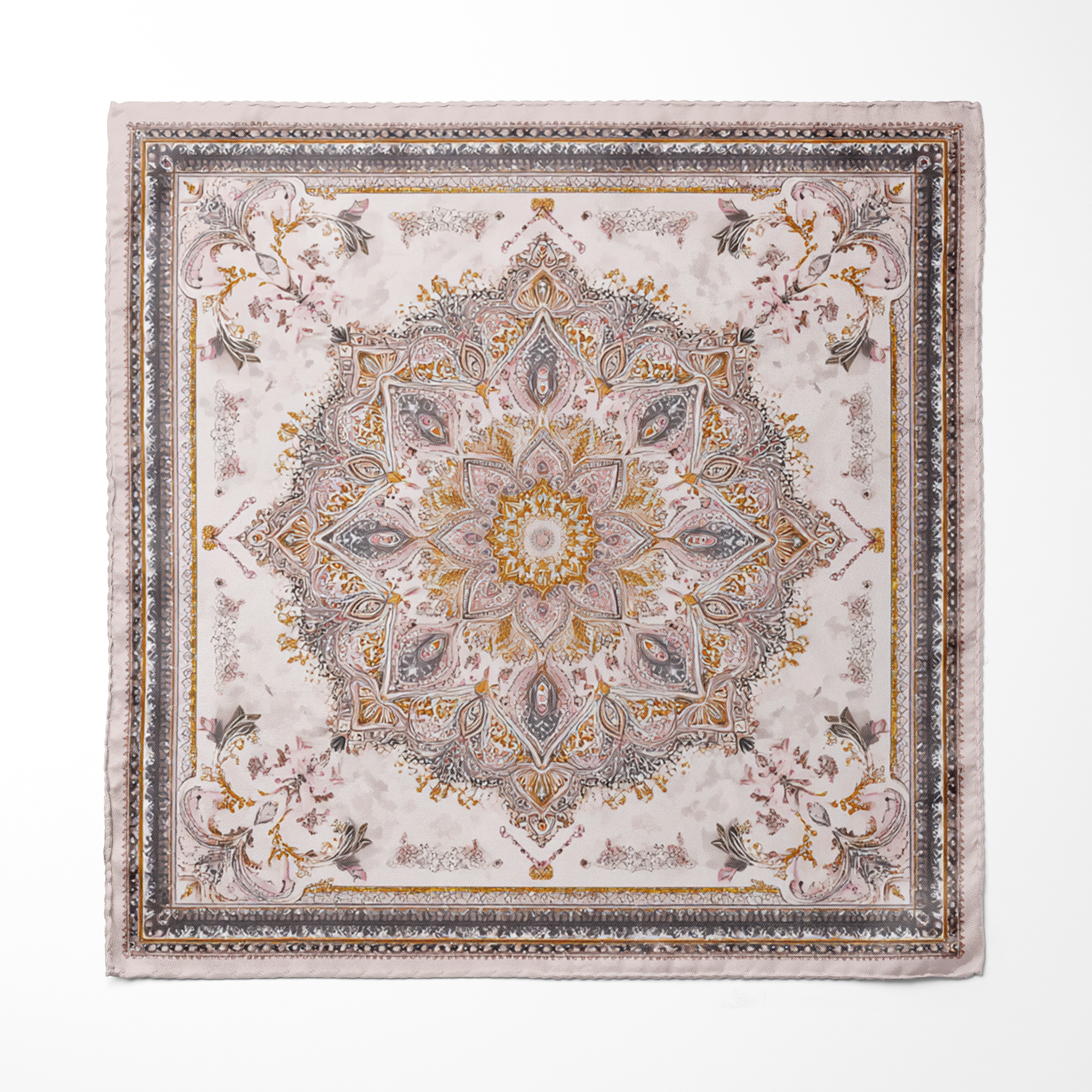CELESTIA SILK ASCOT AND POCKET SQUARE SET – PREMIUM COLLECTION