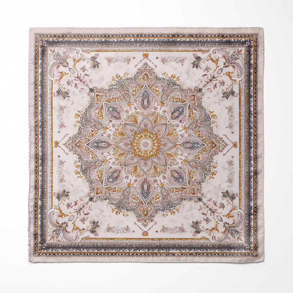CELESTIA SILK ASCOT AND POCKET SQUARE SET – PREMIUM COLLECTION