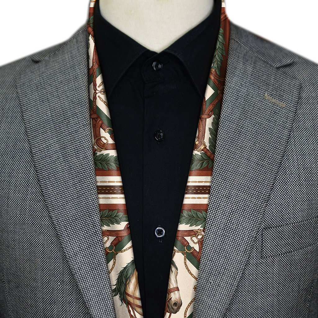NOBLE SADDLE EMBLEM MEN SCARF - PREMIUM COLLECTION