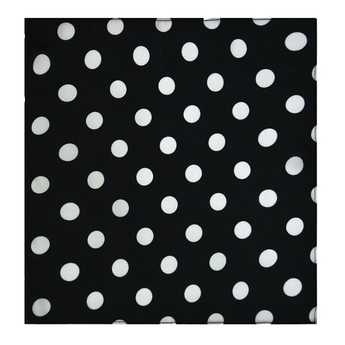 BLACK MIDDLE POLKA DOTS MEN SCARF AND POCKET SQUARE SET – PREMIUM COLLECTION