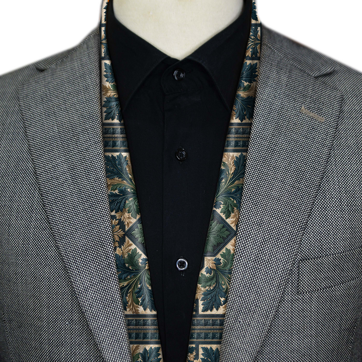 FOLIAGE ACANTHUS MEN SCARF - PREMIUM COLLECTION