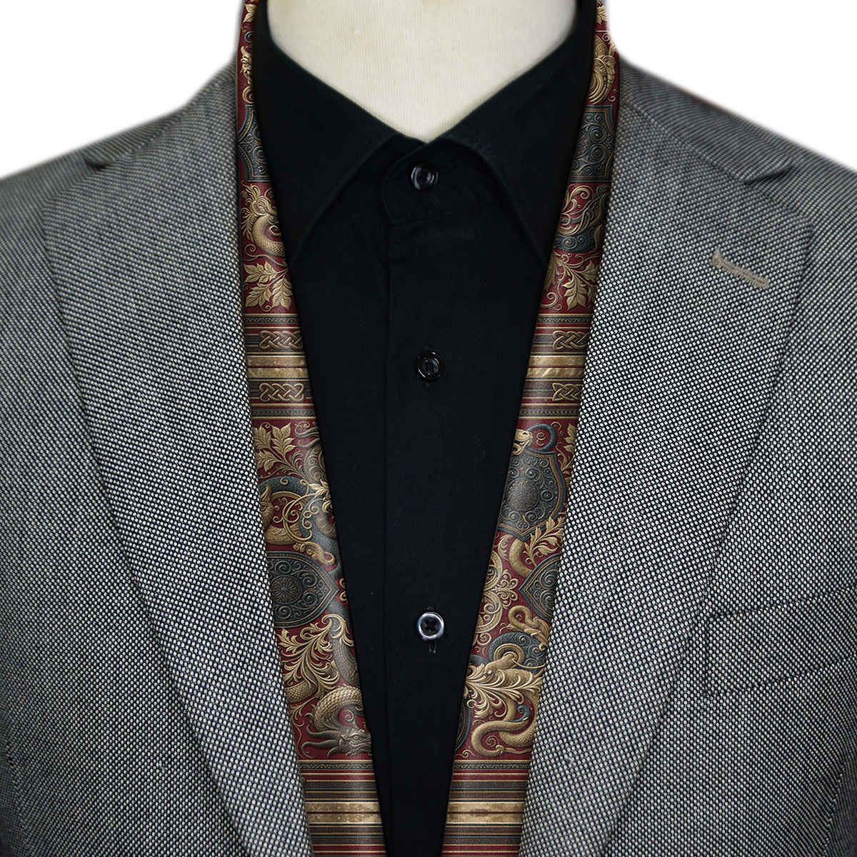 DRAGON DYNASTY MEN SCARF - PREMIUM COLLECTION