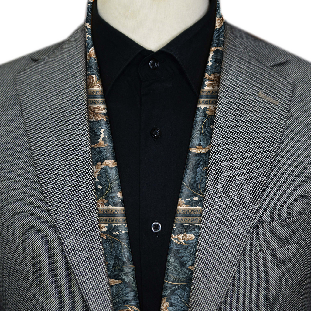 OPULENT LEAVES MEN SCARF - PREMIUM COLLECTION