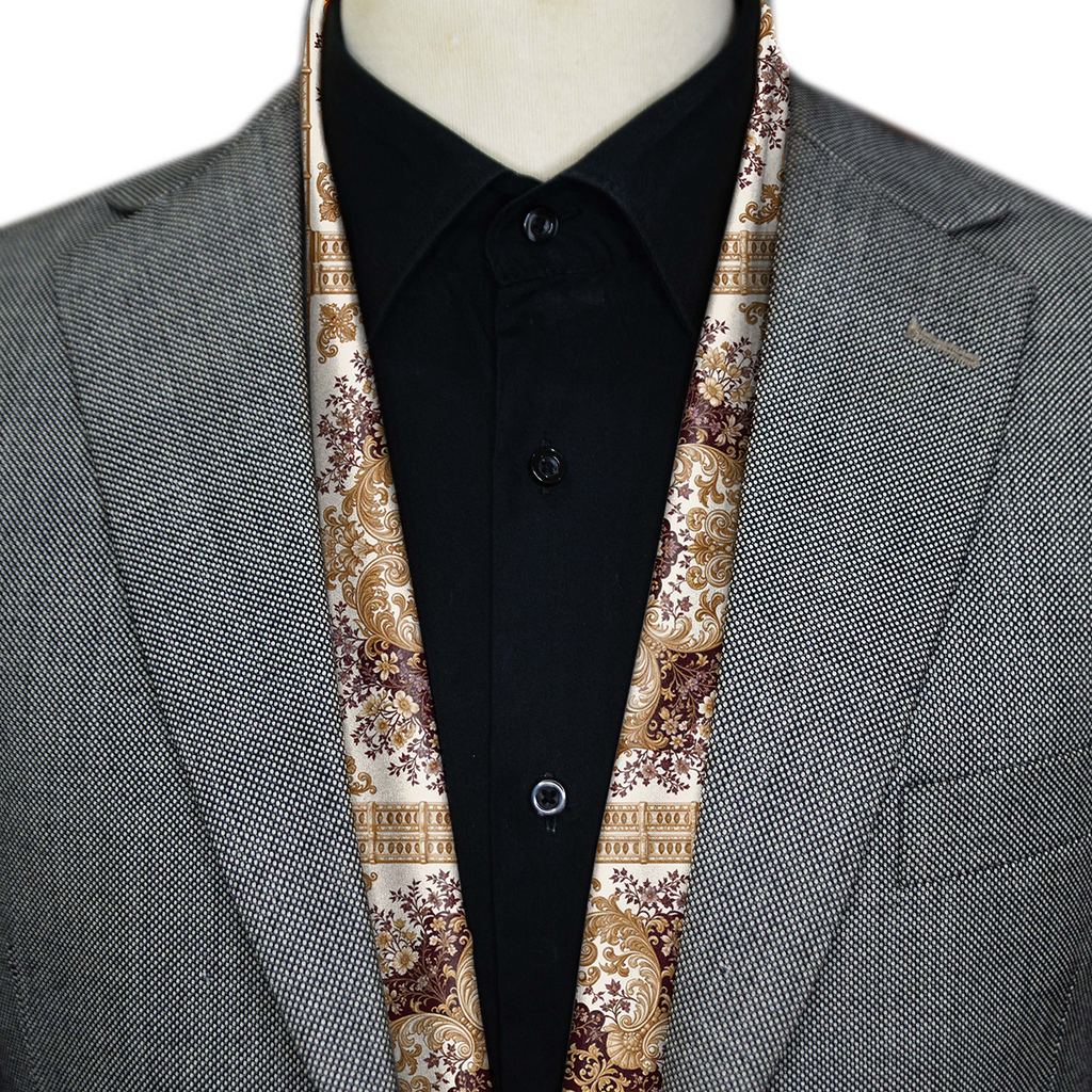 BURGUNDY OPULENCE MEN SCARF - PREMIUM COLLECTION
