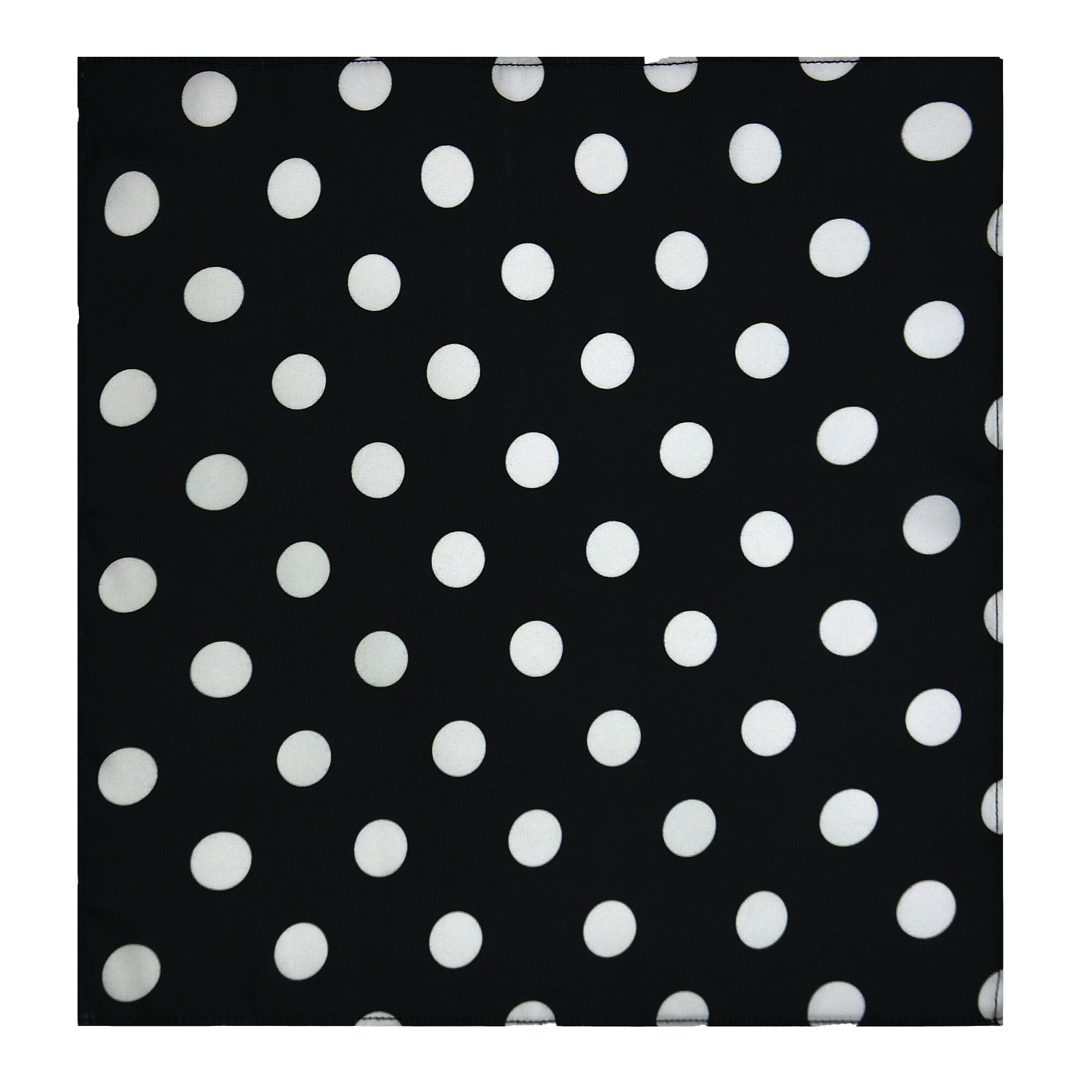 BLACK MEDIUM POLKA DOTS SILK ASCOT & POCKET SQUARE SET – PREMIUM COLLECTION