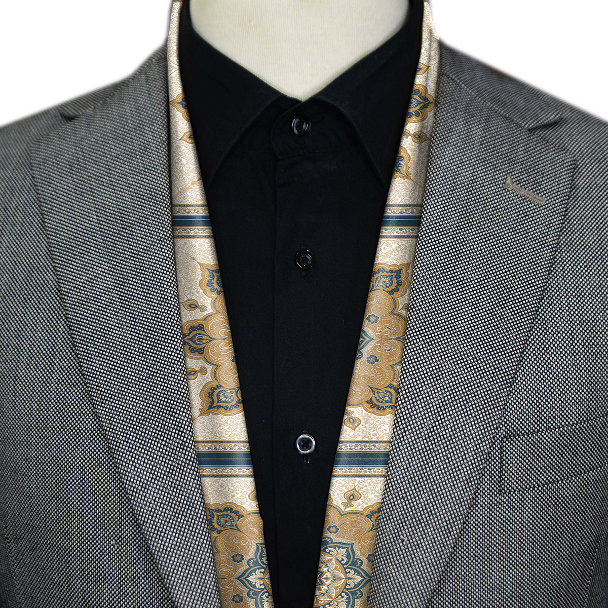 MARRAKESH IVORY MEN SCARF - PREMIUM COLLECTION