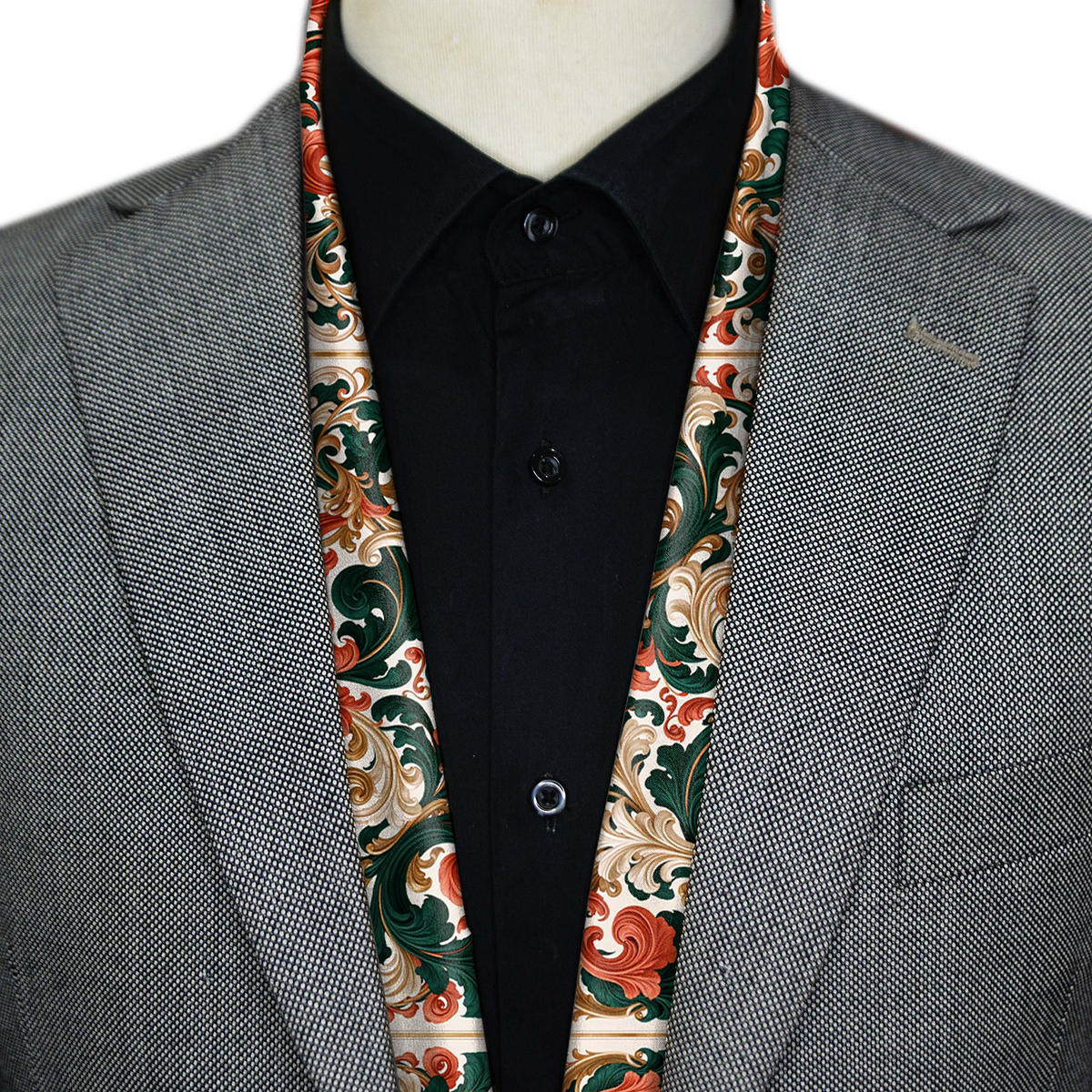 FLORENTINE LEAF MEN SCARF - PREMIUM COLLECTION