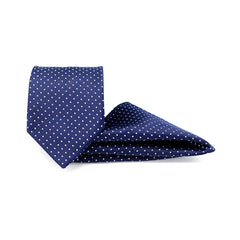 MIDNIGHT DOTS ELEGANCE TIE AND POCKET SQUARE SET