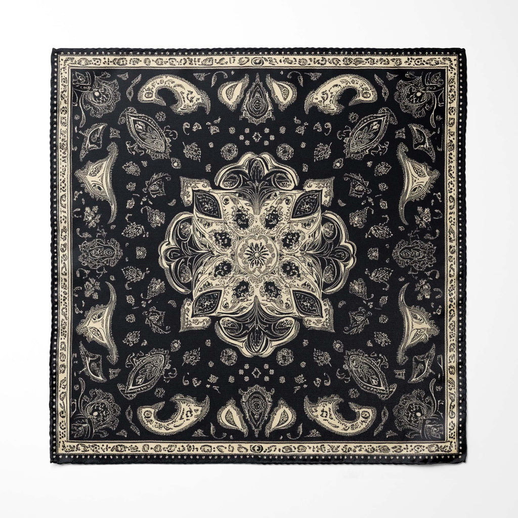 ABSTRACT CLASSIC BANDANA SILK POCKET SQUARE