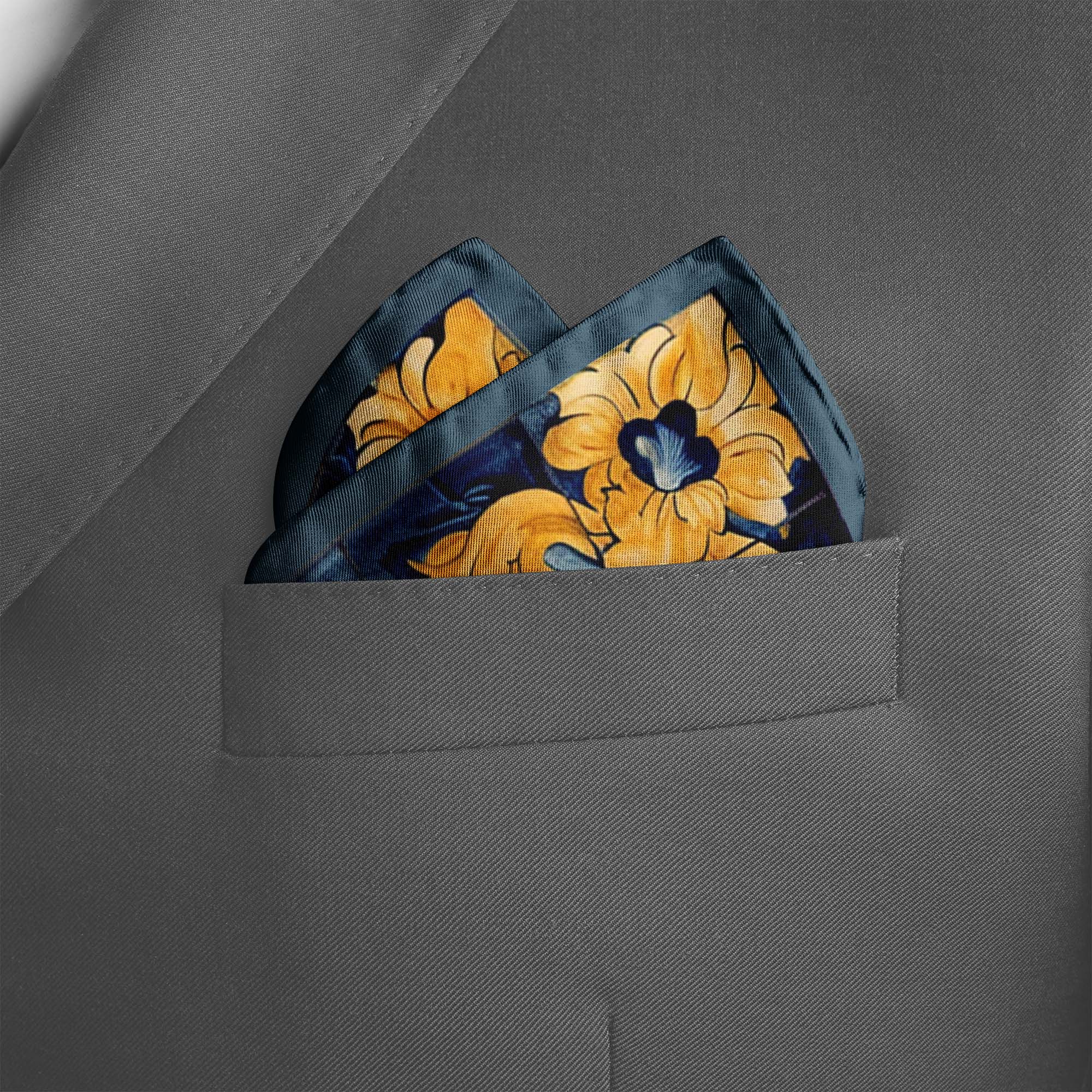 ALELUIA SILK POCKET SQUARE