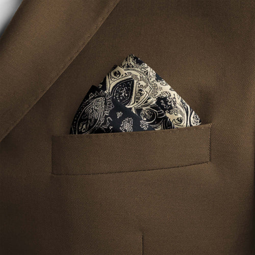 ABSTRACT CLASSIC BANDANA SILK POCKET SQUARE