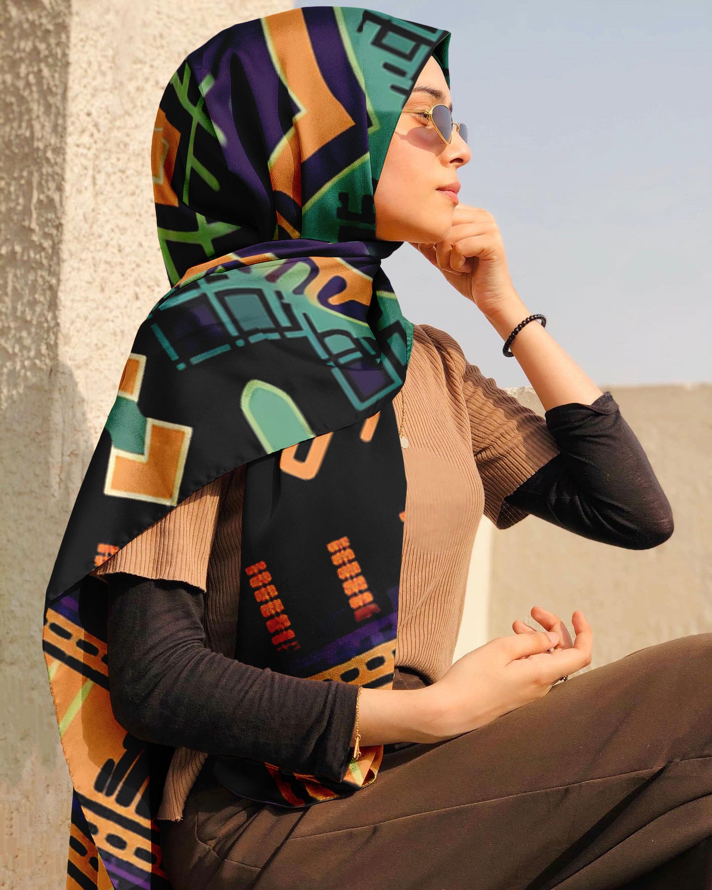 ETHNIC HUNGARIAN SILK WOMEN HIJAB – PREMIUM COLLECTION