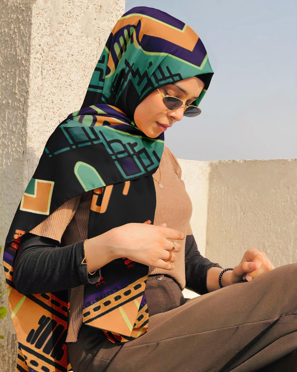 ETHNIC HUNGARIAN SILK WOMEN HIJAB – PREMIUM COLLECTION