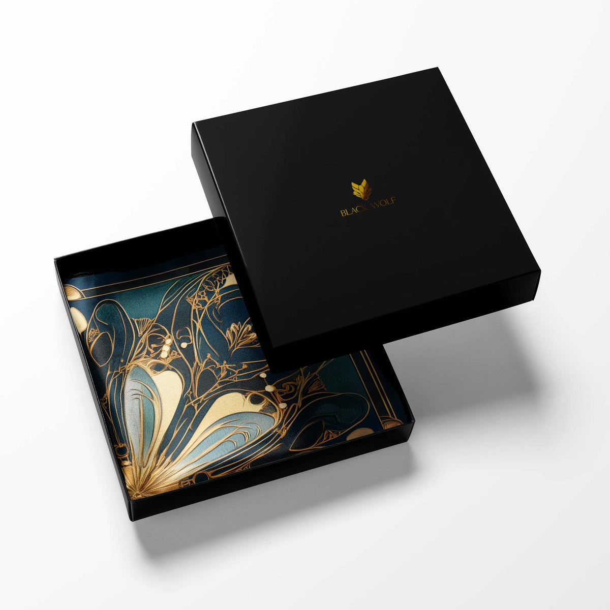 ETHEREAL CURVES SILK POCKET SQUARE