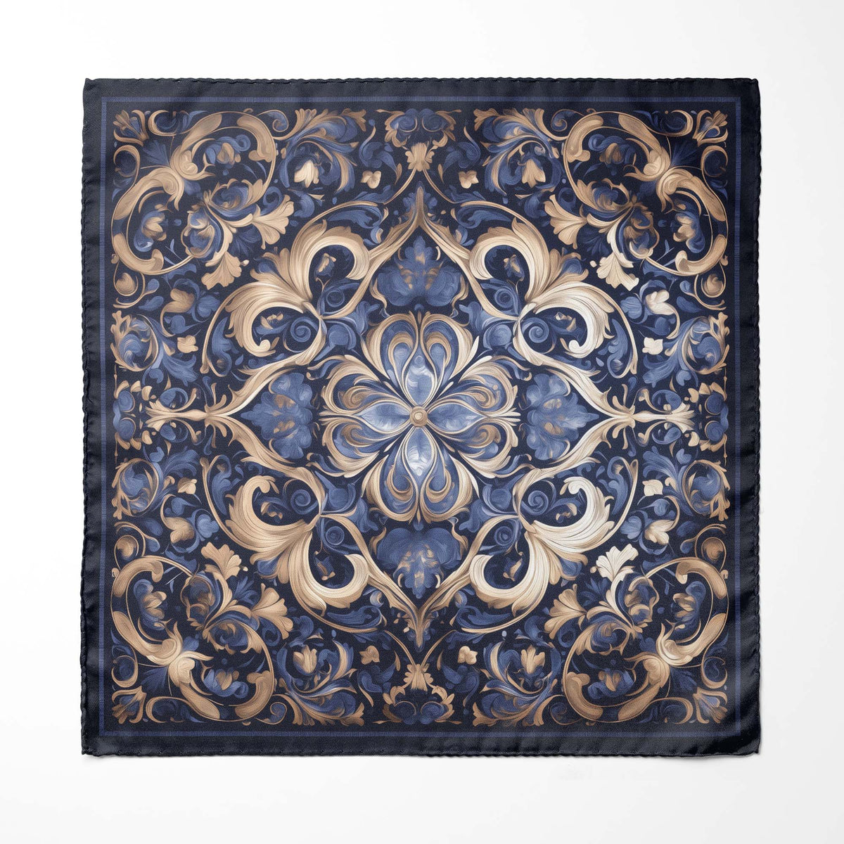 FILIGREE SILK POCKET SQUARE