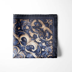 FILIGREE SILK POCKET SQUARE