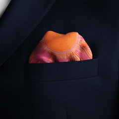 OLIVER MICHAEL SILK POCKET SQUARE