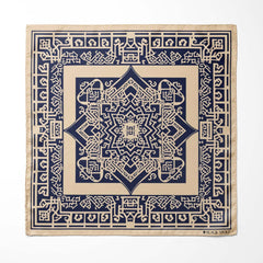 ISLAMIC ARABESQUE ART SILK POCKET SQUARE