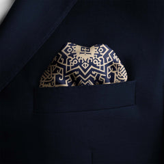 ISLAMIC ARABESQUE ART SILK POCKET SQUARE