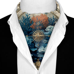 CORALIS SILK ASCOT AND POCKET SQUARE SET – PREMIUM COLLECTION