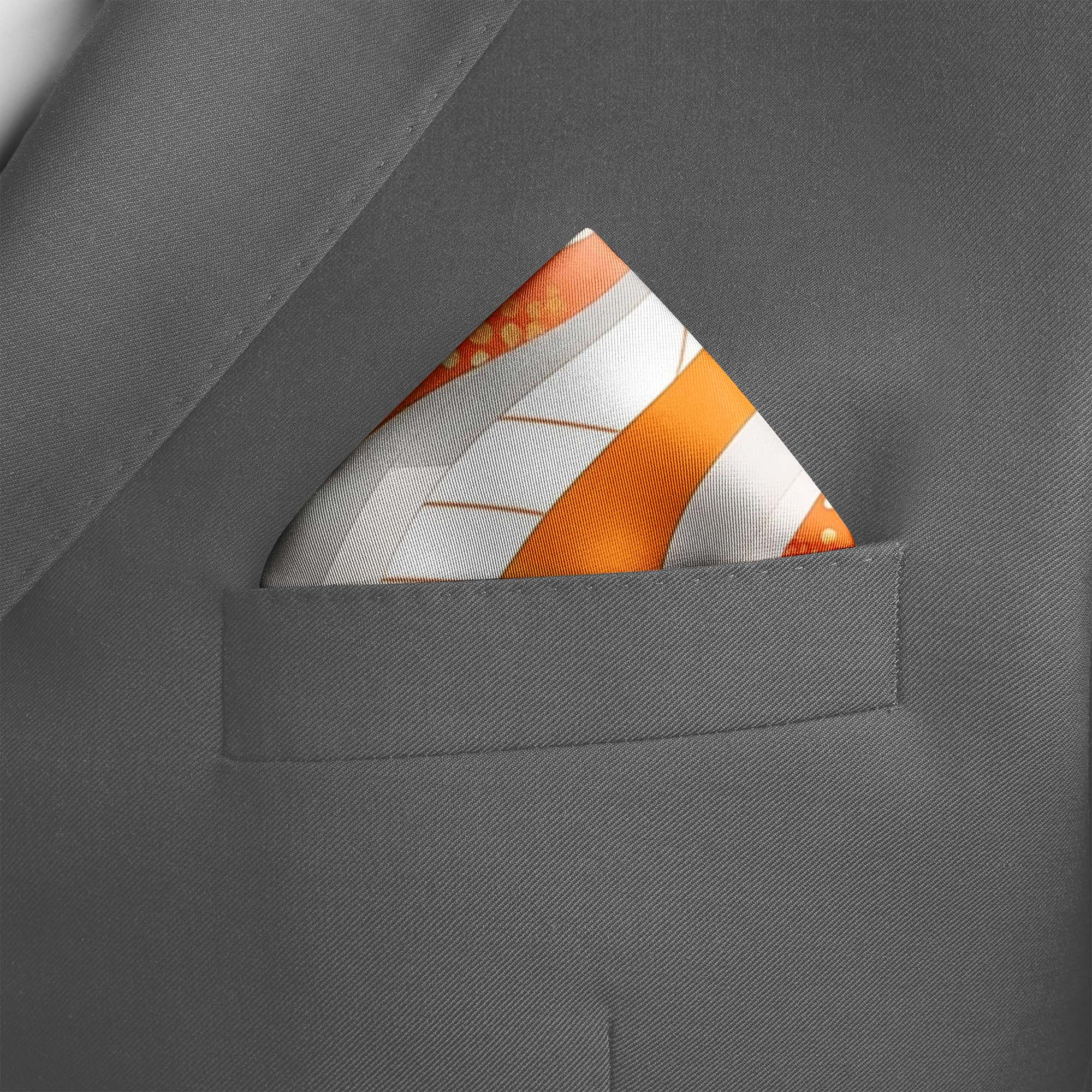 GEOMETRY AND ABSTRACT ART SILK POCKET SQUARE