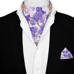 IRISHA SILK ASCOT AND POCKET SQUARE SET – PREMIUM COLLECTION