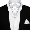 ROSAIRE SILK ASCOT AND POCKET SQUARE SET – PREMIUM COLLECTION
