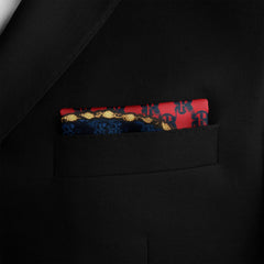 LETTER G SILK POCKET SQUARE