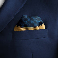 LETTER G SILK POCKET SQUARE