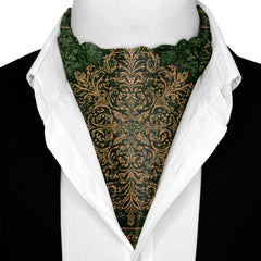 EMERALDINE SILK ASCOT AND POCKET SQUARE SET – PREMIUM COLLECTION