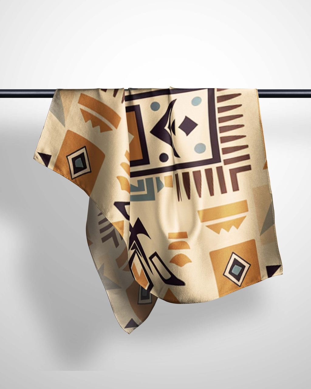 GEOMETRIC PHARAOH SILK WOMEN HIJAB – PREMIUM COLLECTION