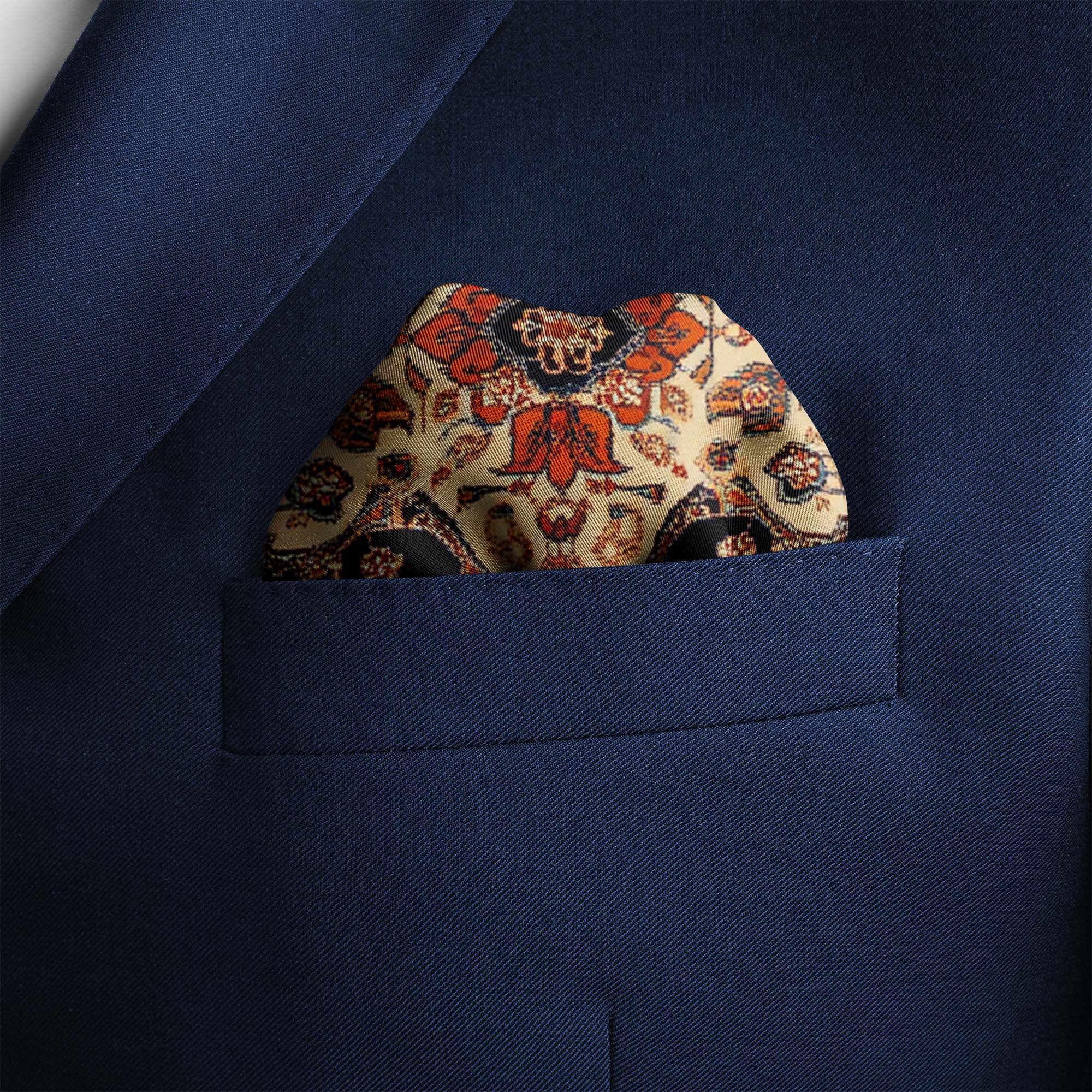 MAHINDRA SILK POCKET SQUARE